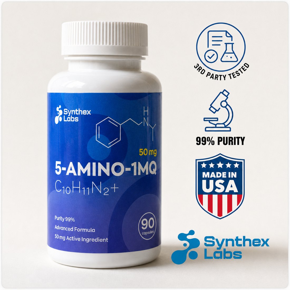 Third-party tested, 99% purity, made in USA
